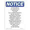 Signmission OSHA Notice, 7" Height, Do Not Knock No Uninvited Or Unexpected Sign, 7" X 5", Portrait OS-NS-D-57-V-11287 - alternate 1